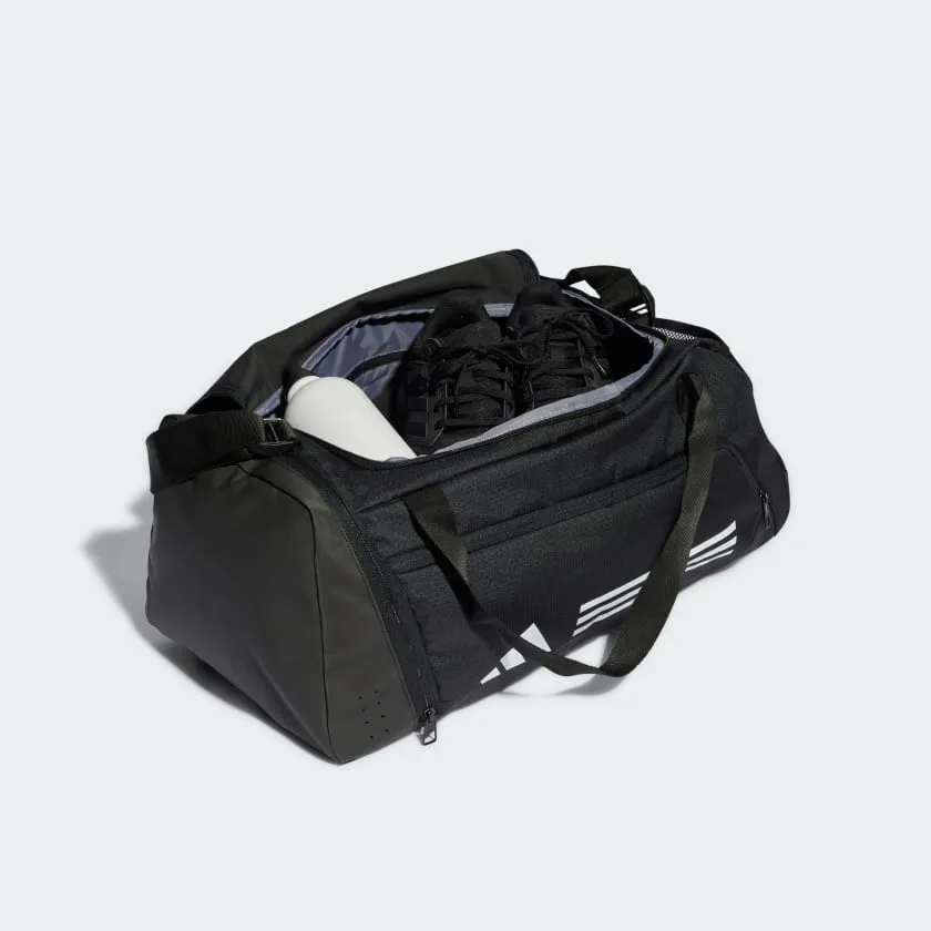 ADIDAS 3-STRIPE SMALL BLACK DUFFLE BAG