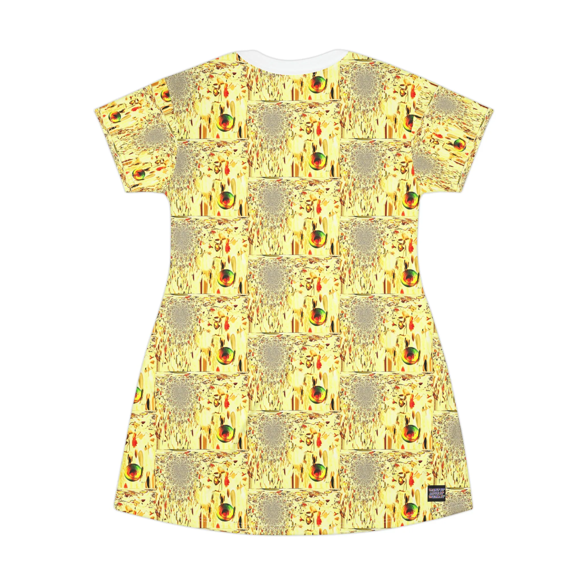 All Over Print T-Shirt Dress Cascade