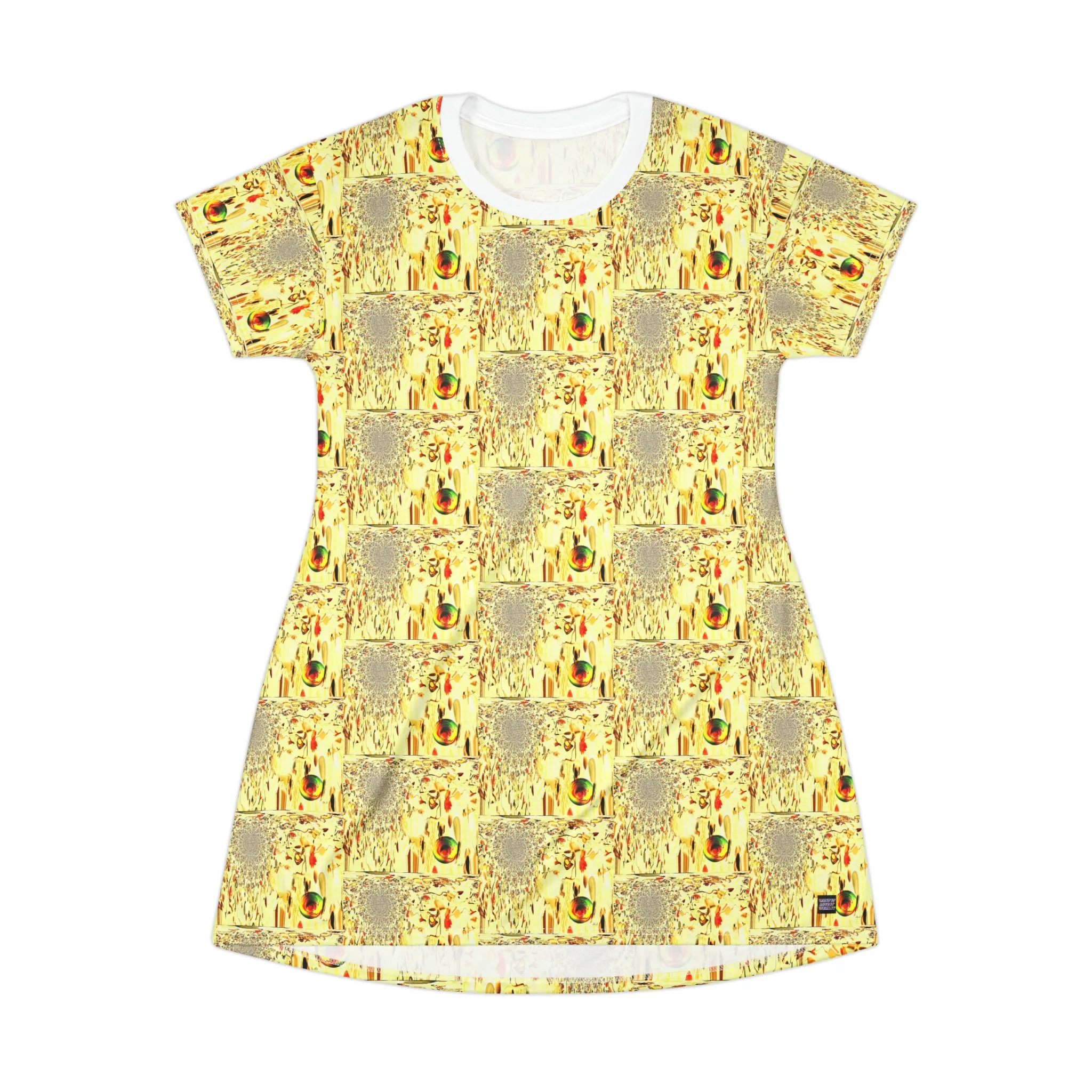 All Over Print T-Shirt Dress Cascade