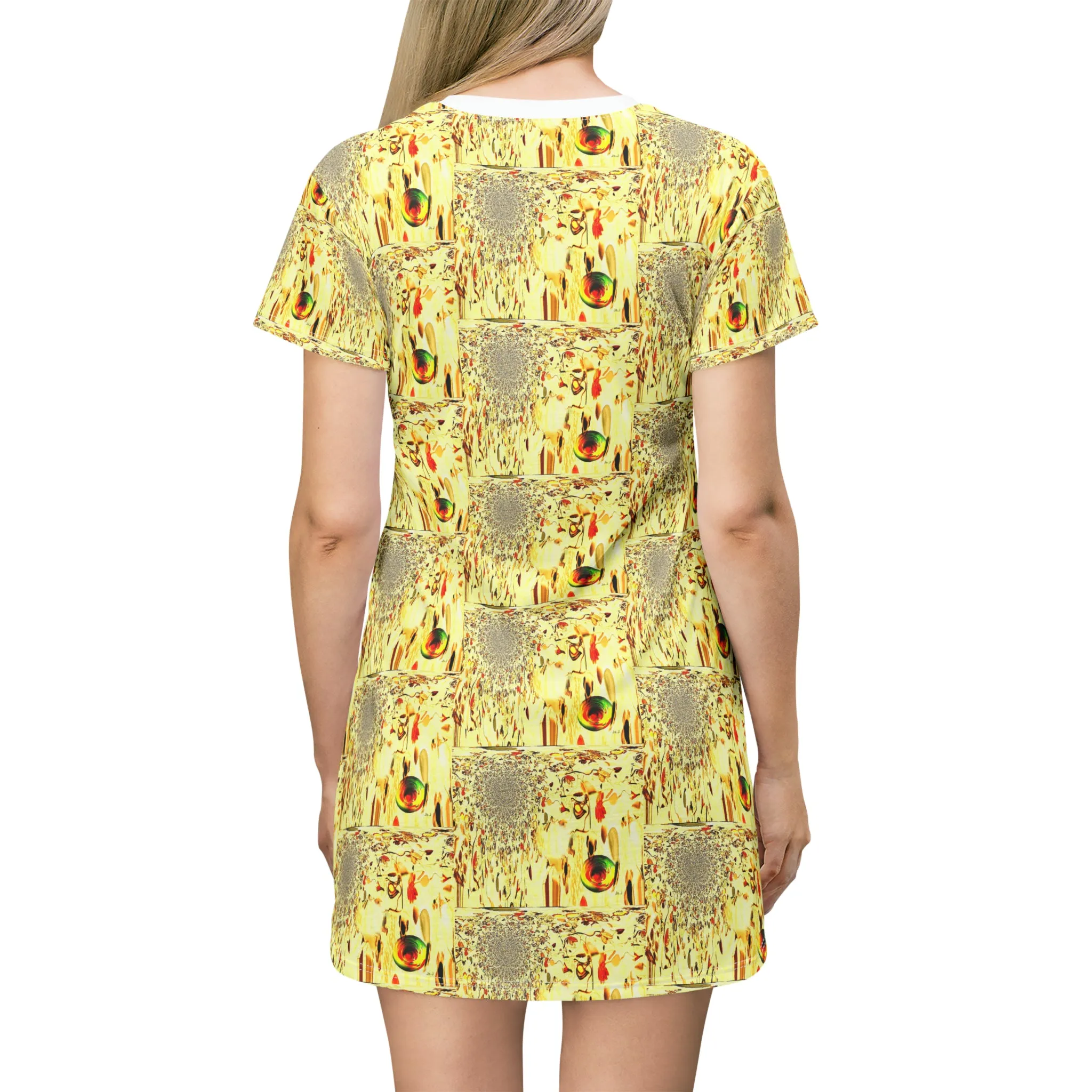 All Over Print T-Shirt Dress Cascade