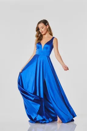Aspen satin prom dress ballgown by Tiffanys