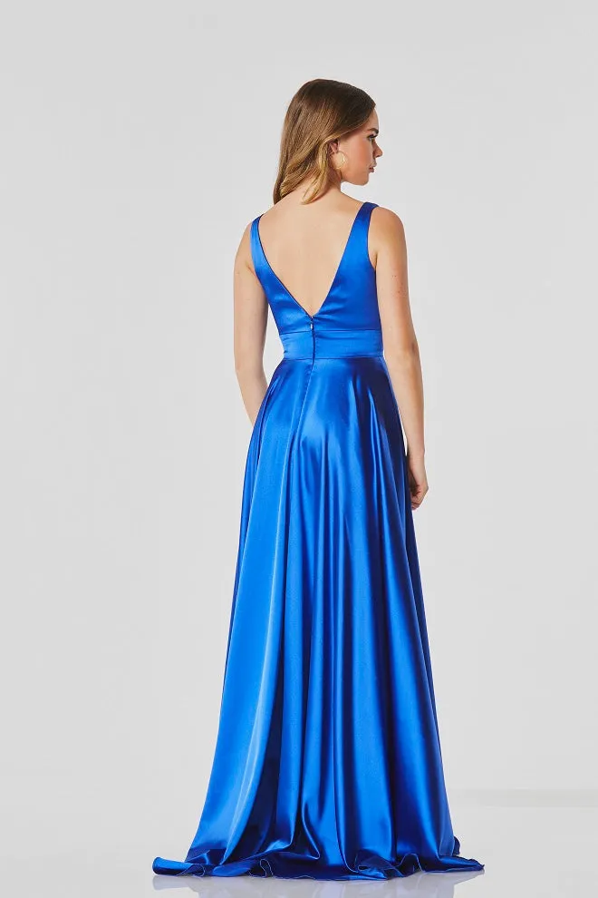 Aspen satin prom dress ballgown by Tiffanys