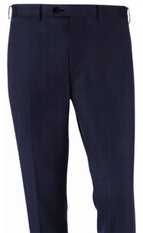 Blue Window Pane Pants