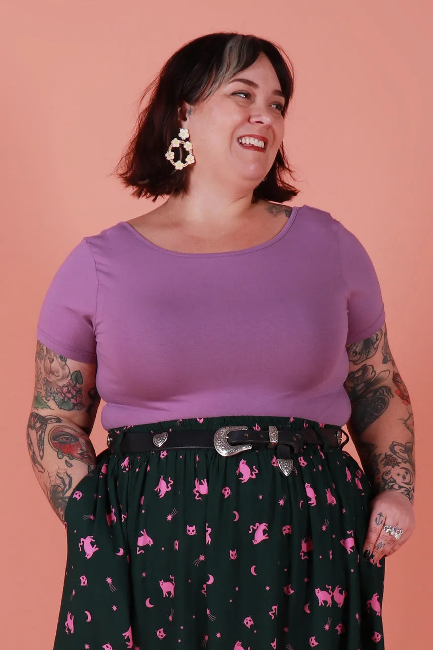 Bronte Reversible Top Fox Glove Purple