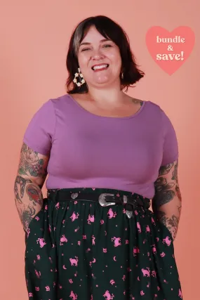 Bronte Reversible Top Fox Glove Purple