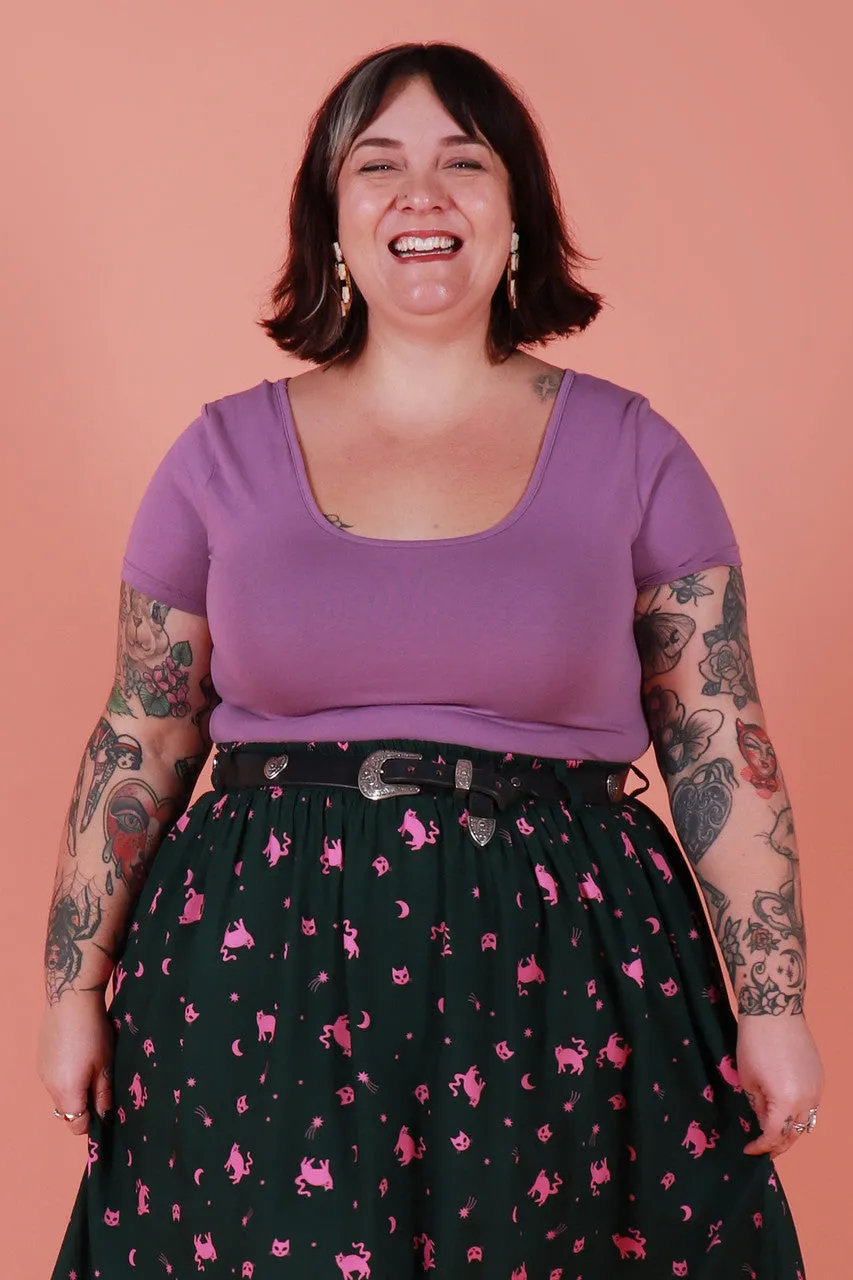 Bronte Reversible Top Fox Glove Purple