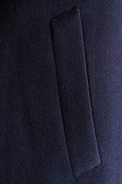 Caravelli Men's Poly/viscose/spandex Single Breasted 2 Button 3/4 Length Topcoat (42R 37.5" Length) Style L600912E in Navy 903 (free shipping)
