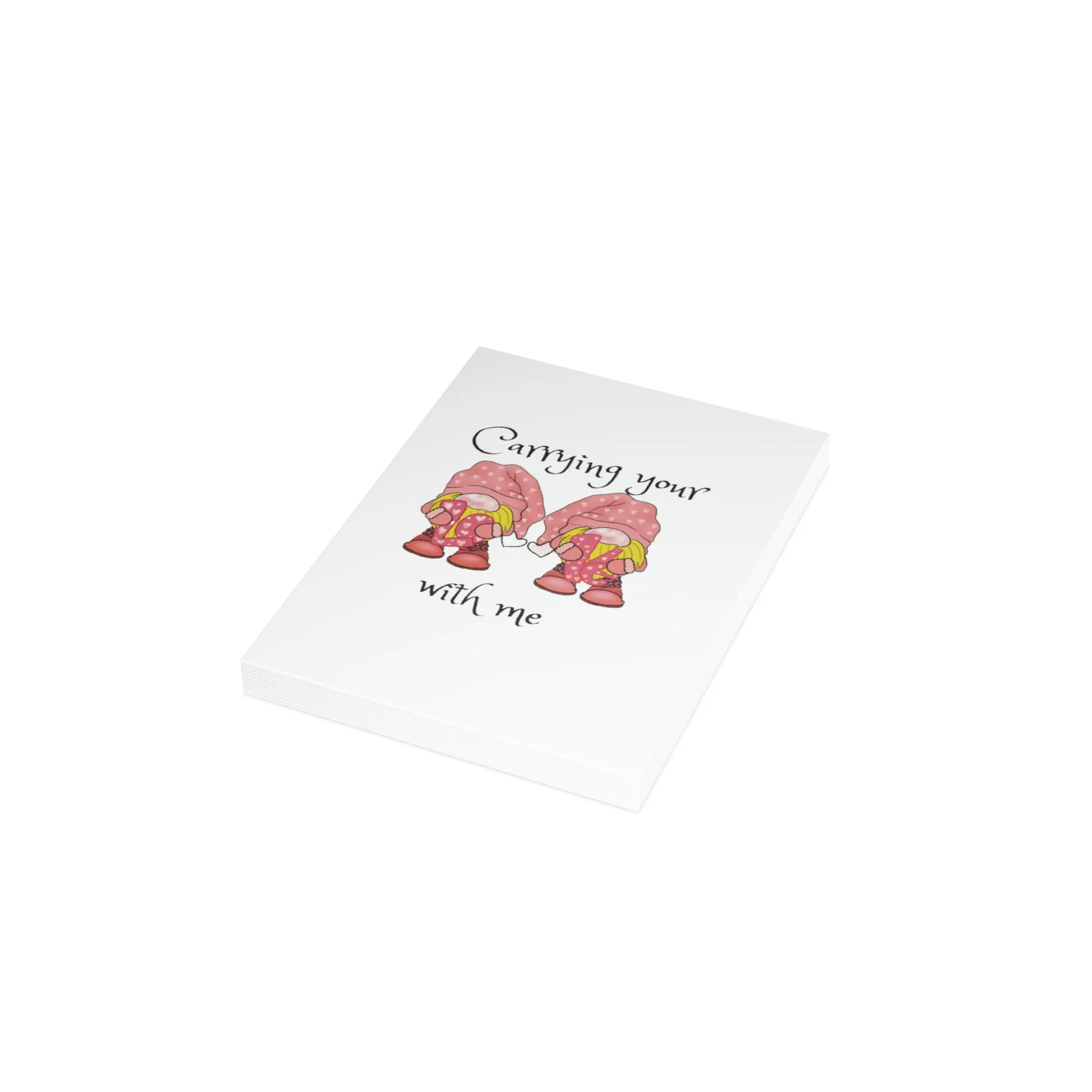 Carrying your love Greeting Cards (1, 10, 30, and 50pcs)