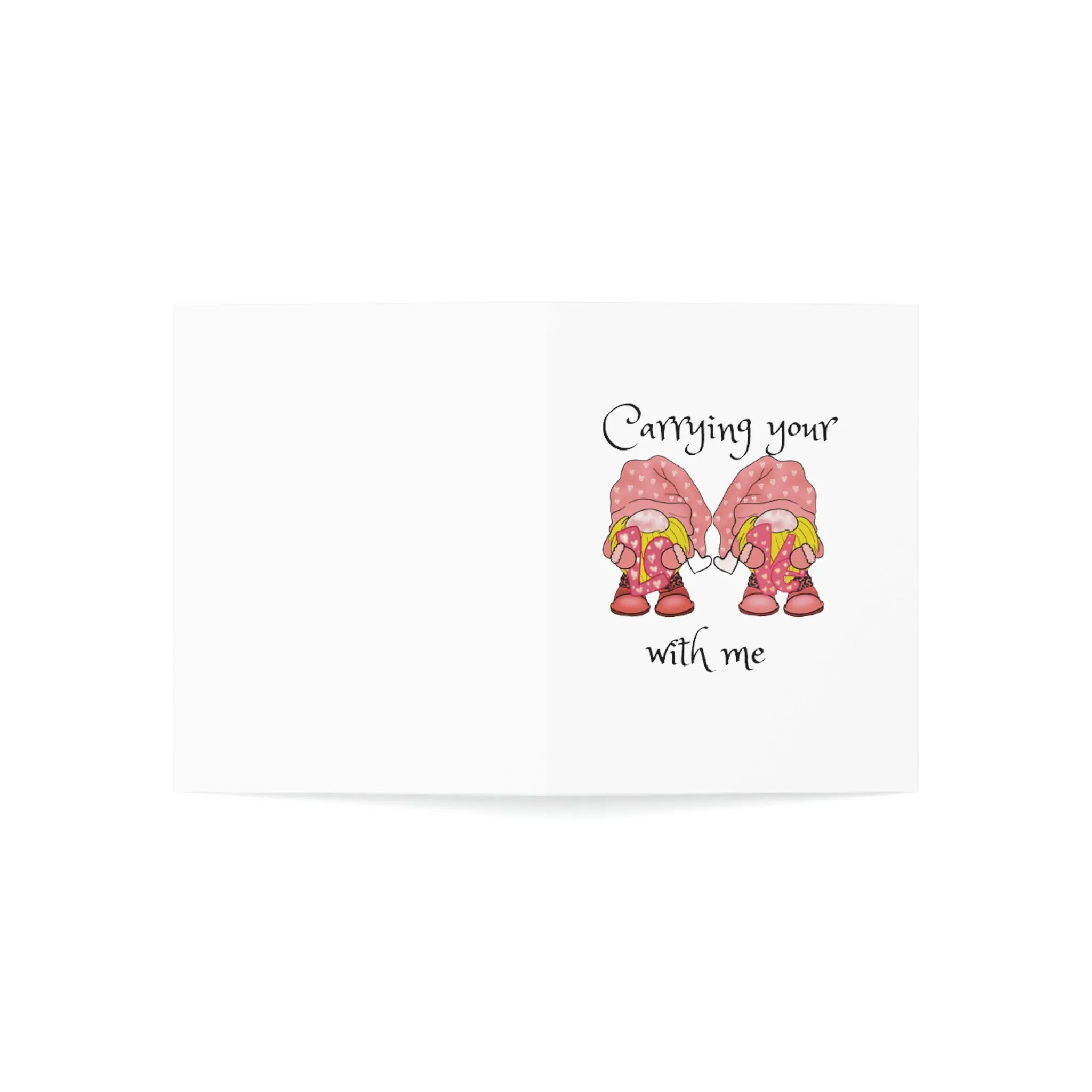 Carrying your love Greeting Cards (1, 10, 30, and 50pcs)