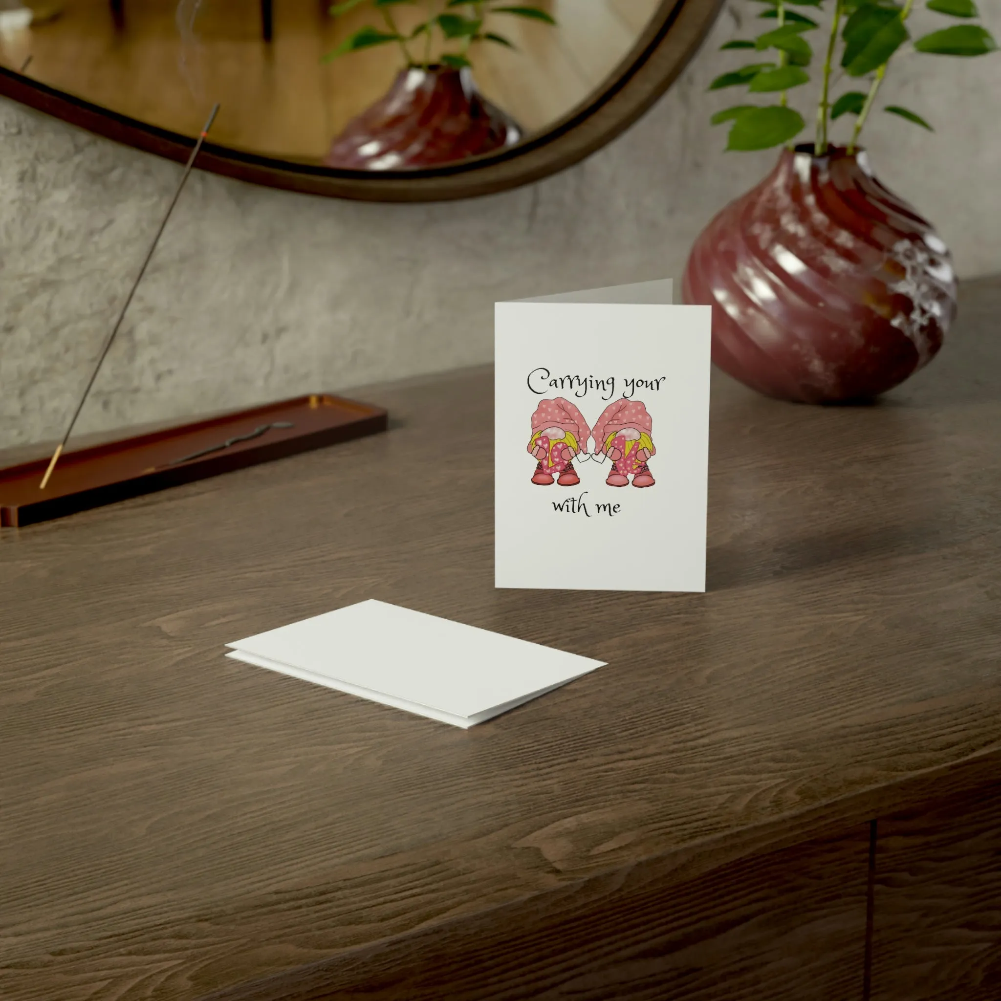 Carrying your love Greeting Cards (1, 10, 30, and 50pcs)