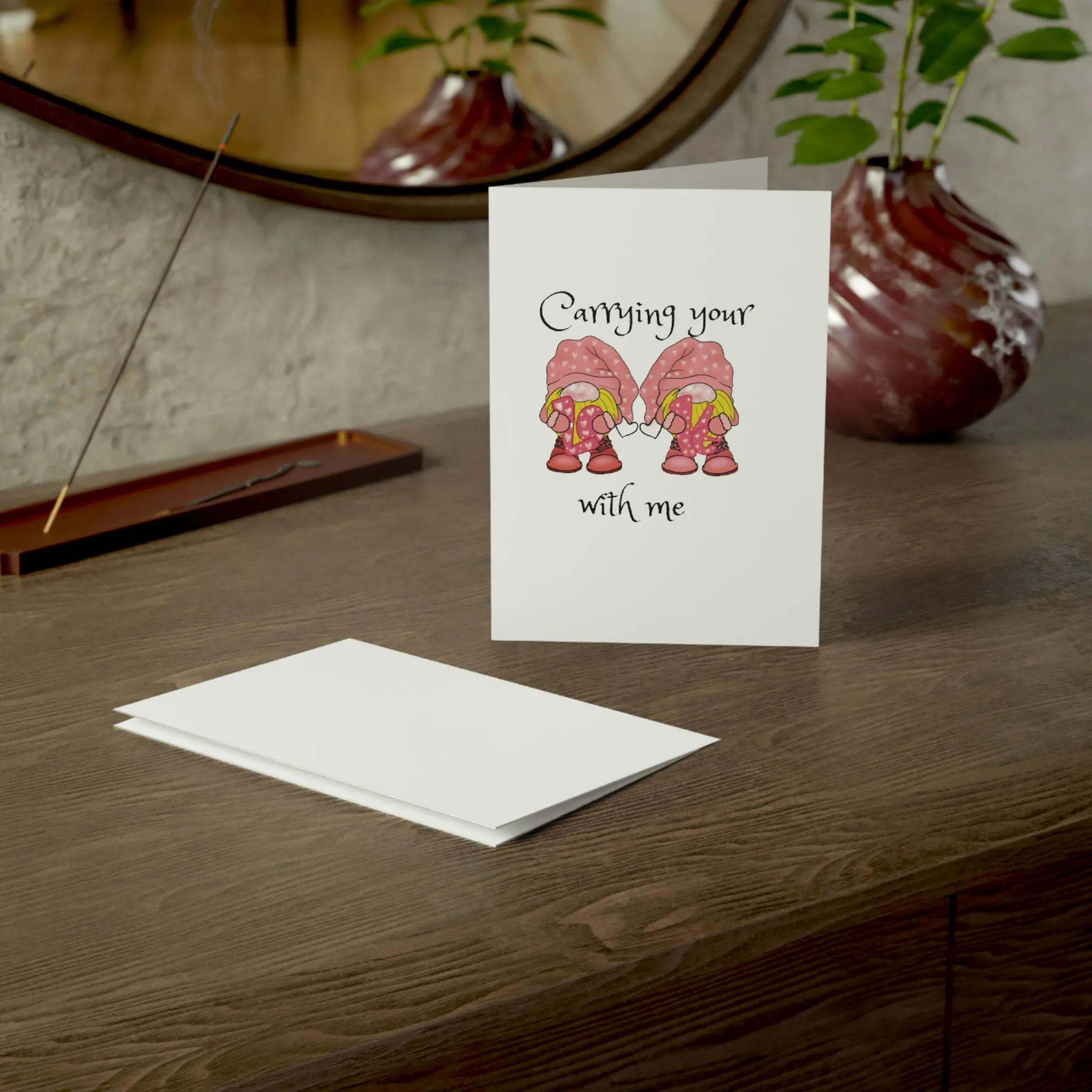 Carrying your love Greeting Cards (1, 10, 30, and 50pcs)