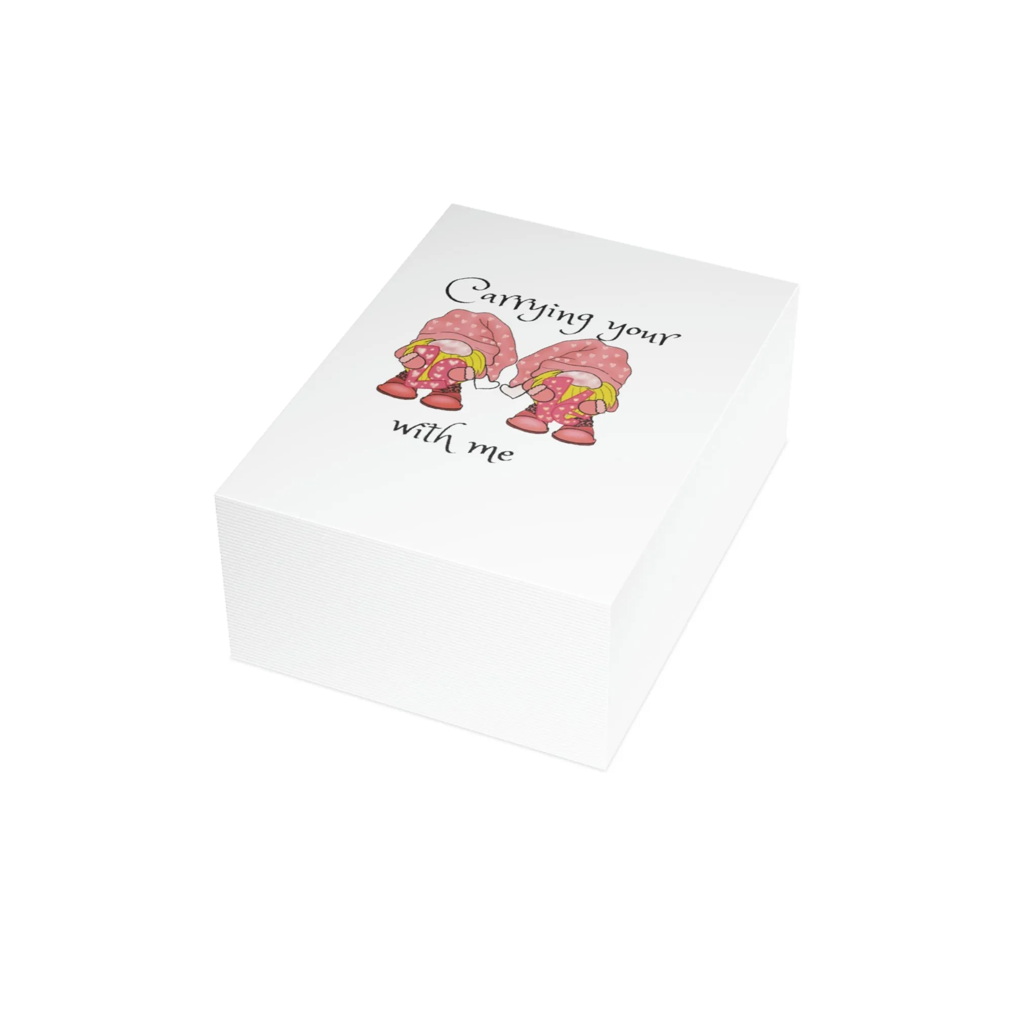 Carrying your love Greeting Cards (1, 10, 30, and 50pcs)