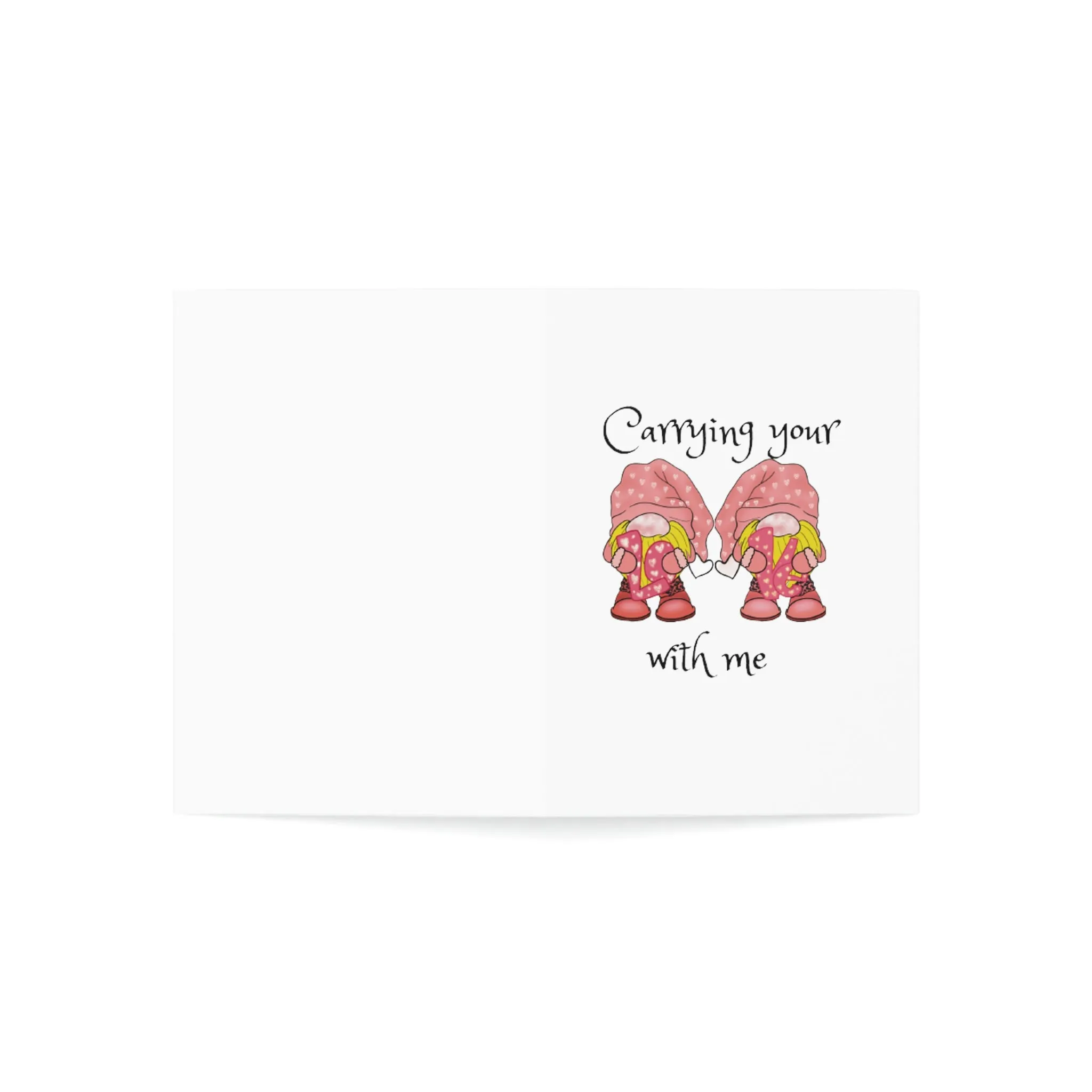 Carrying your love Greeting Cards (1, 10, 30, and 50pcs)