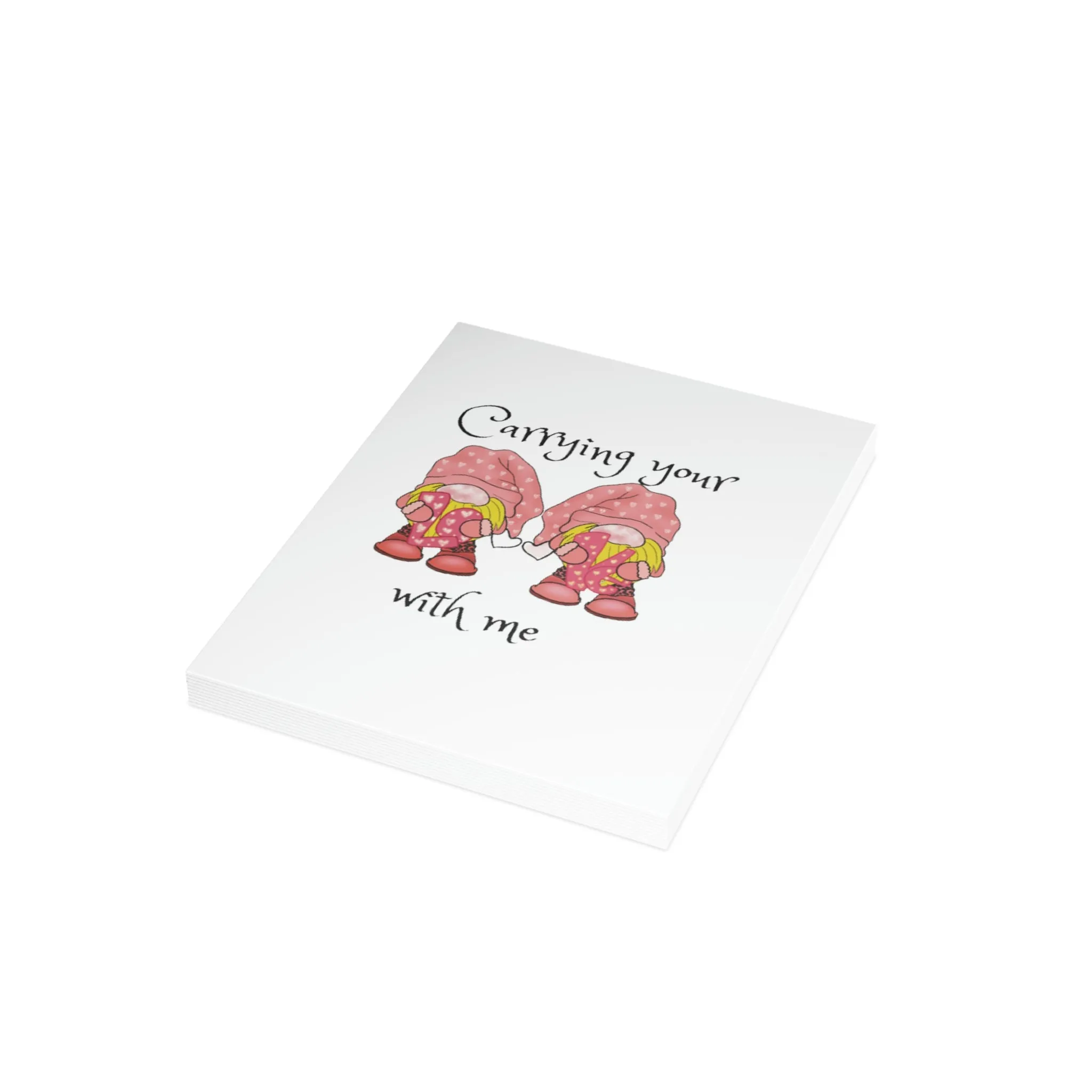 Carrying your love Greeting Cards (1, 10, 30, and 50pcs)