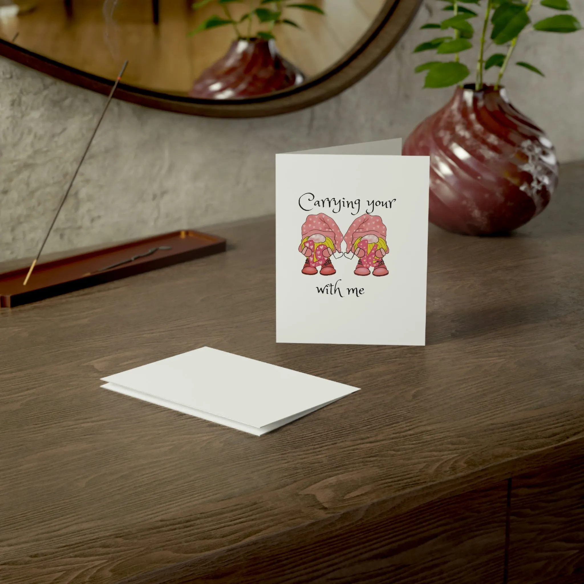 Carrying your love Greeting Cards (1, 10, 30, and 50pcs)