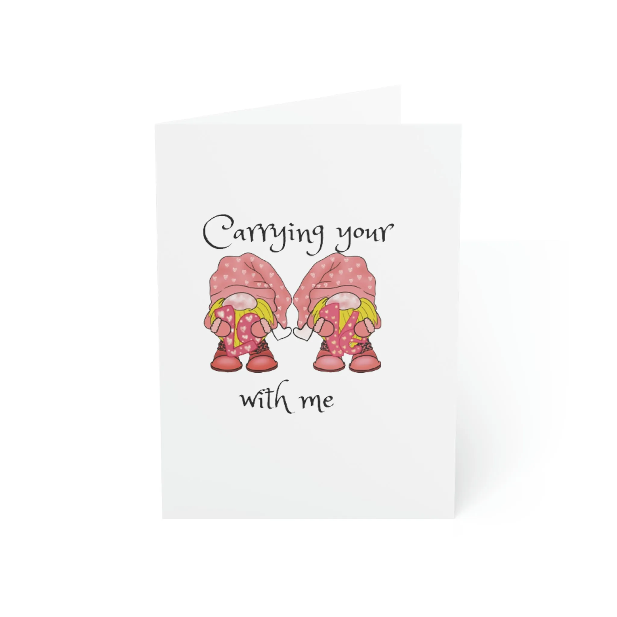 Carrying your love Greeting Cards (1, 10, 30, and 50pcs)
