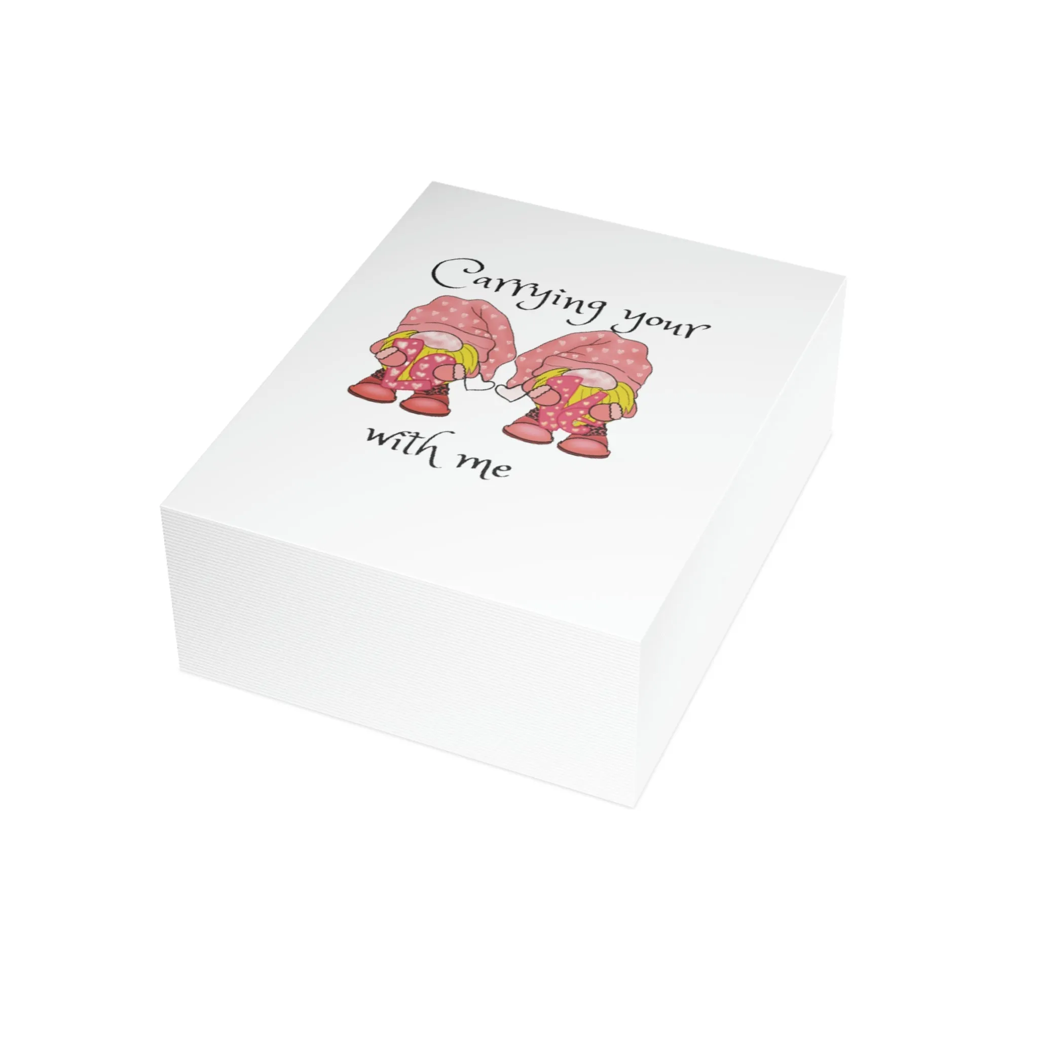 Carrying your love Greeting Cards (1, 10, 30, and 50pcs)