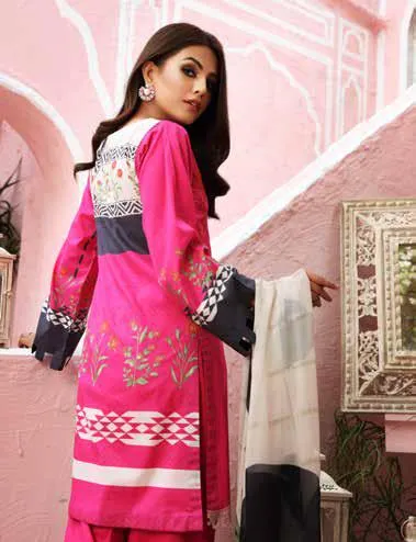 Charizma Infinity Edition 3 · Embroidered Lawn With Chiffon Dupatta – CIN-19A