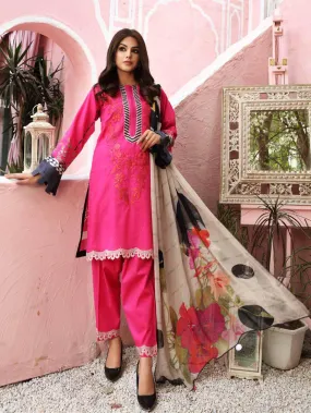 Charizma Infinity Edition 3 · Embroidered Lawn With Chiffon Dupatta – CIN-19A