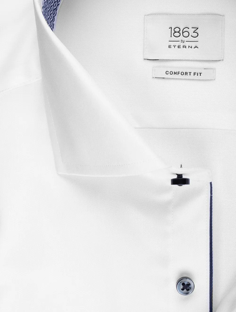 Comfort Fit With Inlay Shirt White