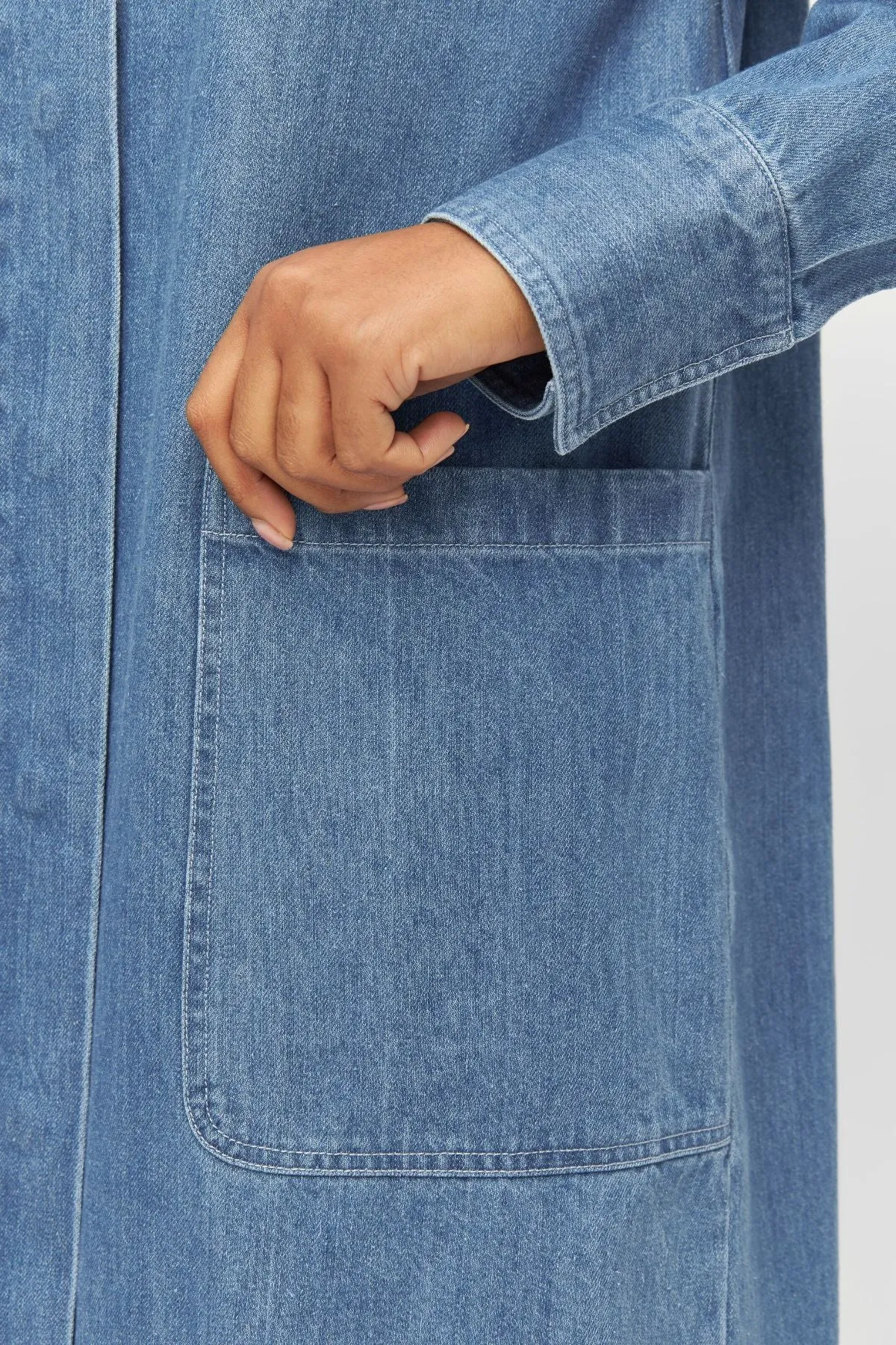 Denim Shirt Dress Knowledge Cotton Apparel