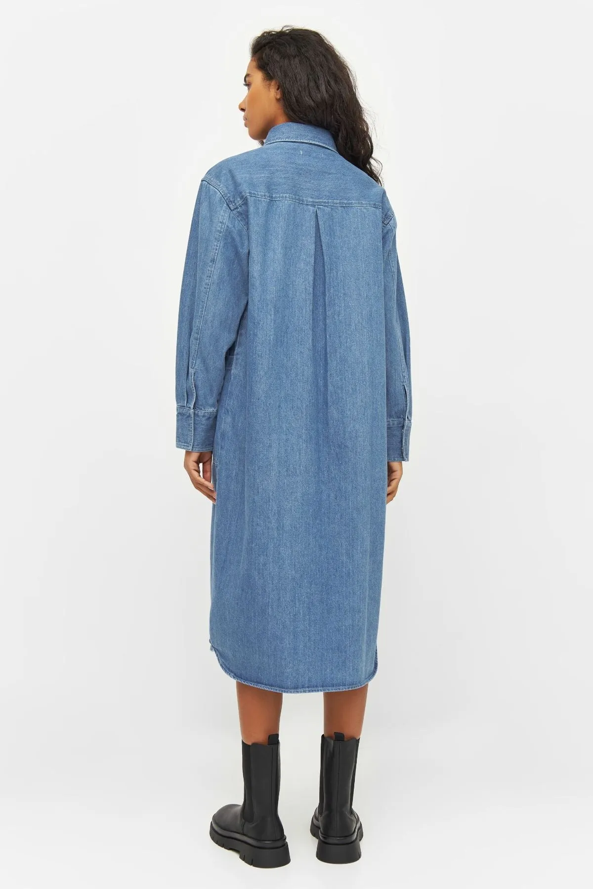 Denim Shirt Dress Knowledge Cotton Apparel