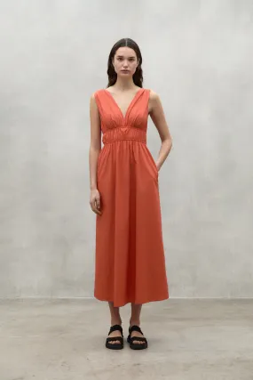 Dusty Orange Bornite Dress Ecoalf