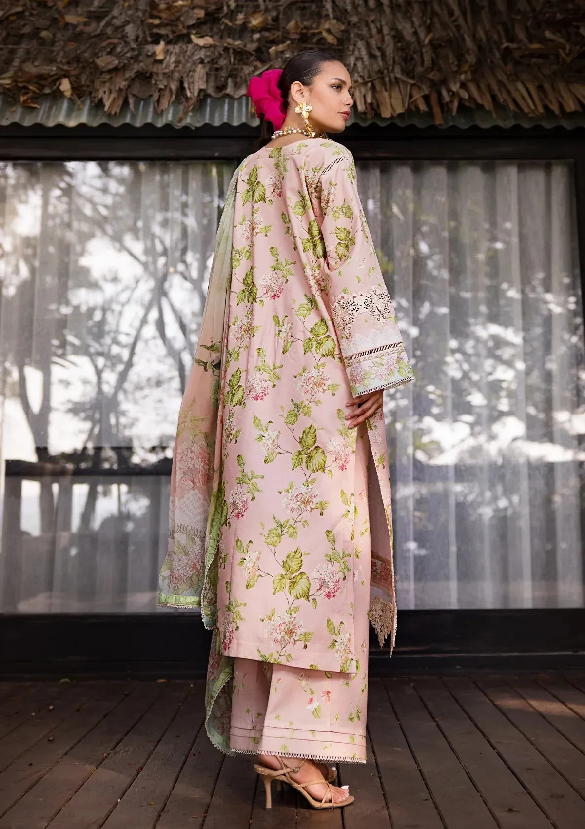 Elaf Embroidered Limited Edition Lawn Collection – ESL-05B DELIGHT DRAPE