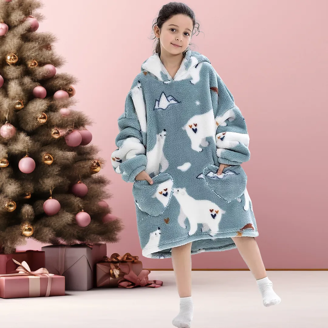 Family Cute Blanket Hoodie