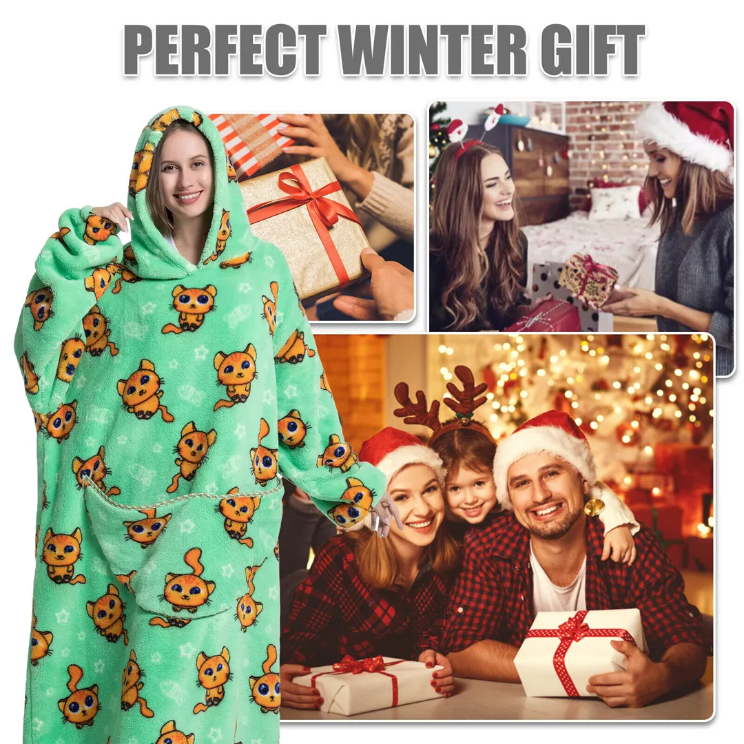 Family Cute Blanket Hoodie