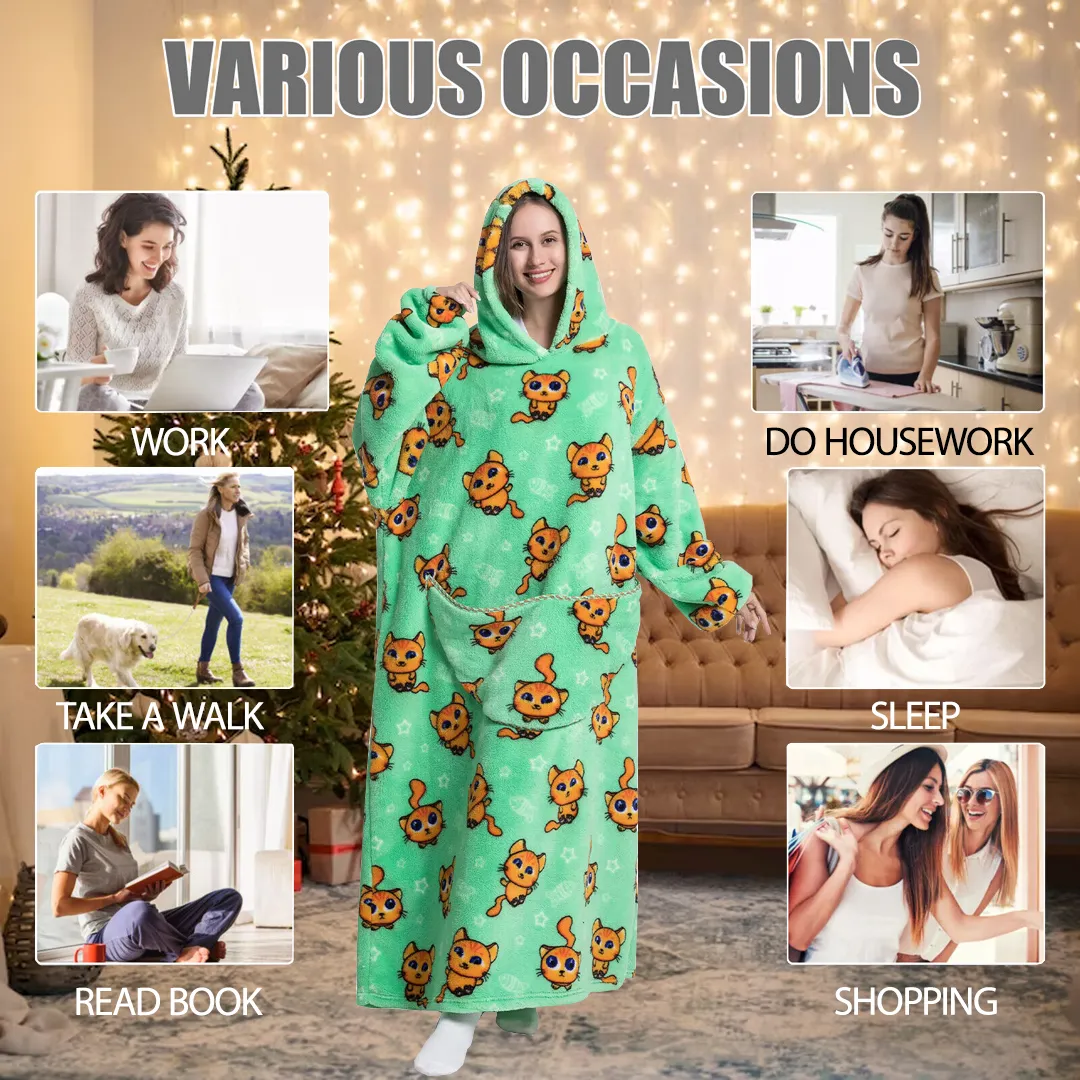 Family Cute Blanket Hoodie
