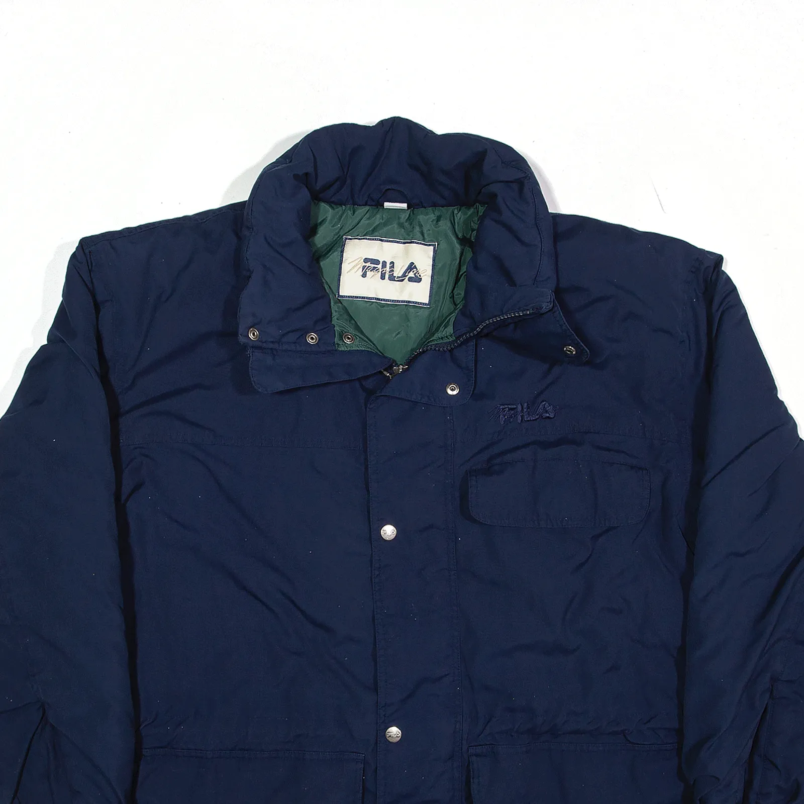 FILA Insulated Parka Jacket Blue Mens XL