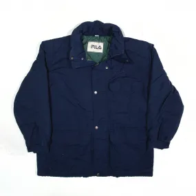 FILA Insulated Parka Jacket Blue Mens XL