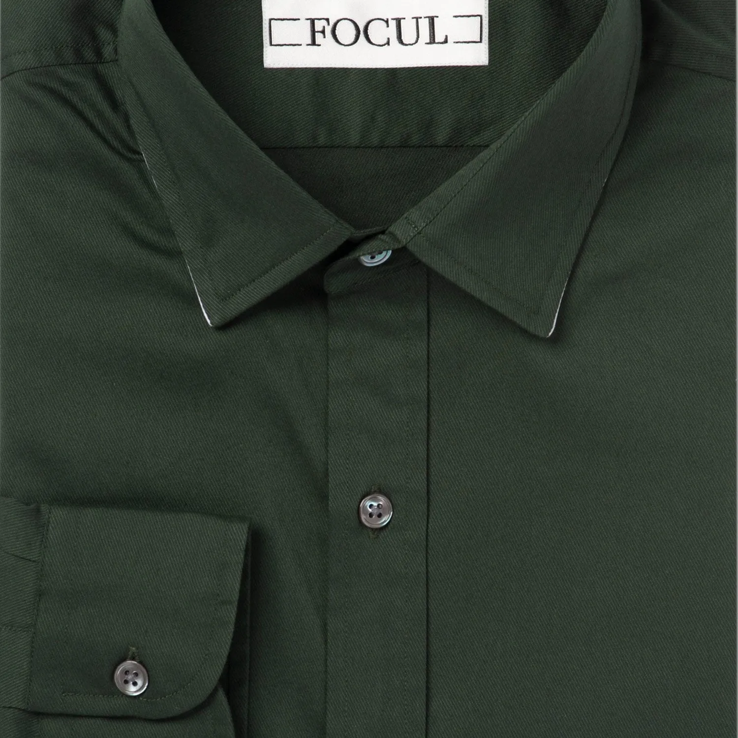 Focul - Evergreen Line Shirt With Collar Edge Detail