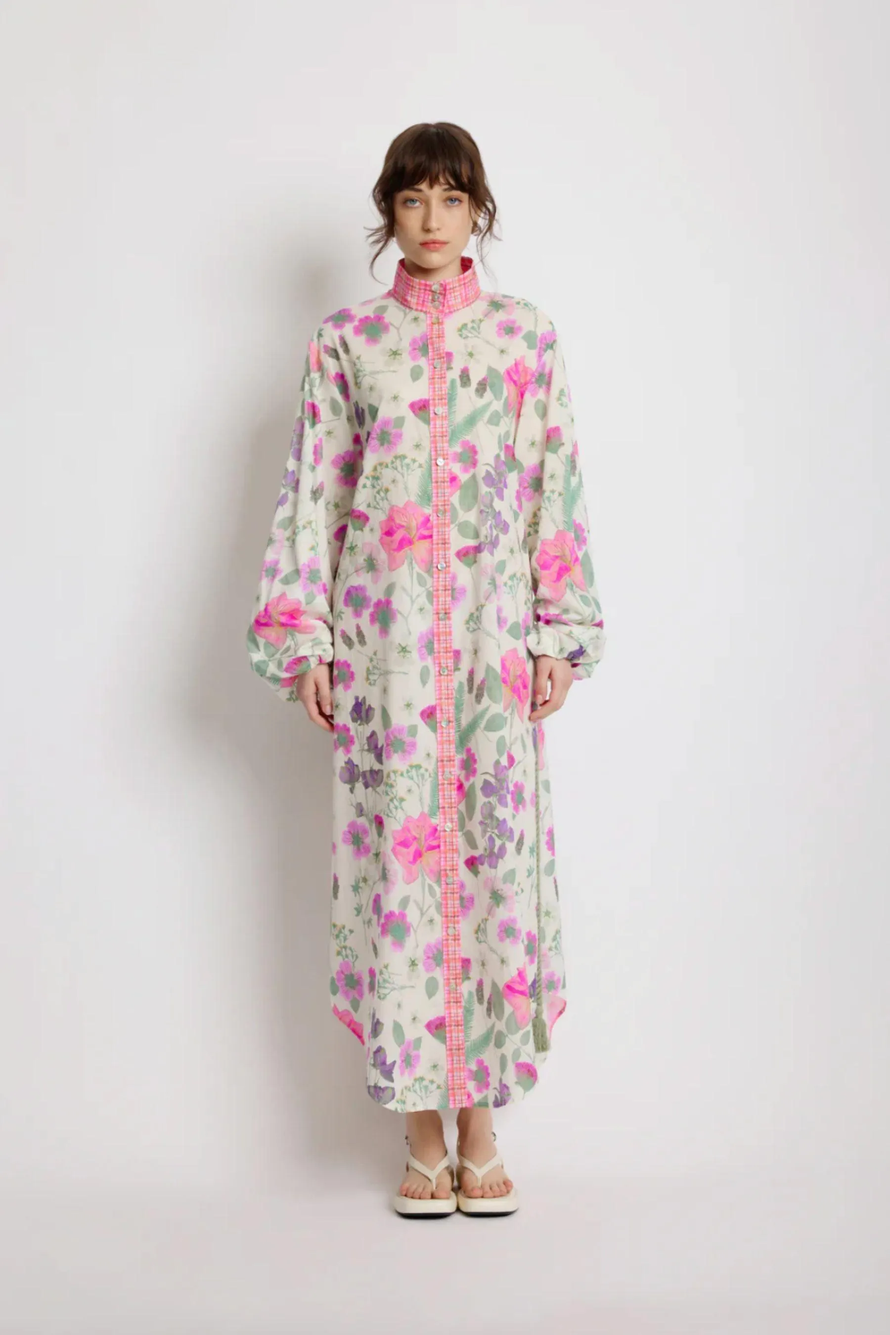 Foliage Shirt Dress | Pressed Flora