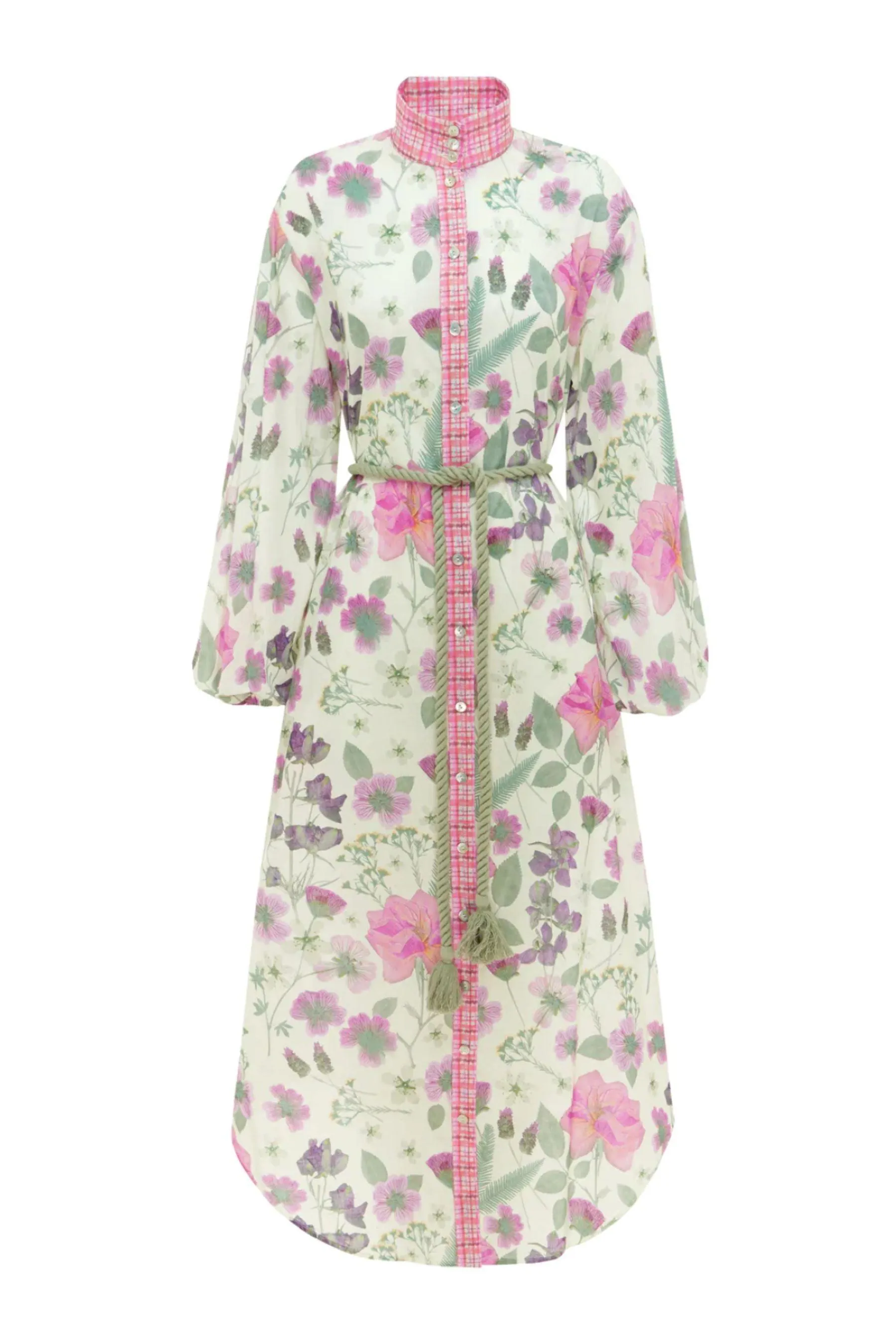 Foliage Shirt Dress | Pressed Flora