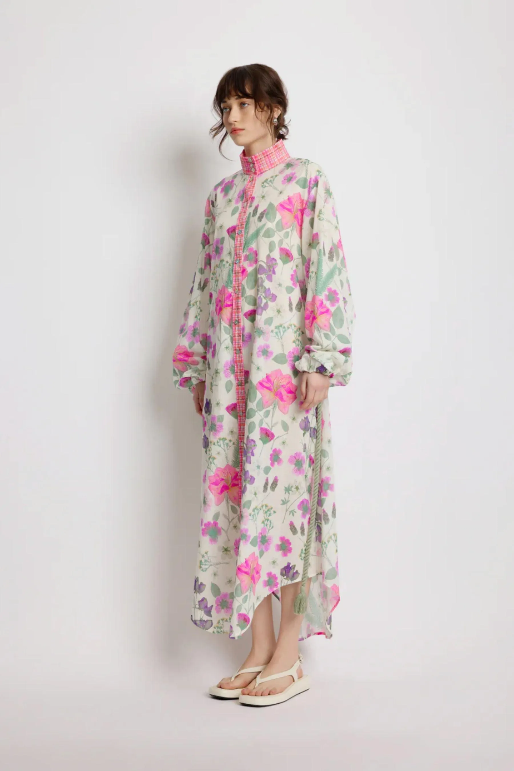 Foliage Shirt Dress | Pressed Flora