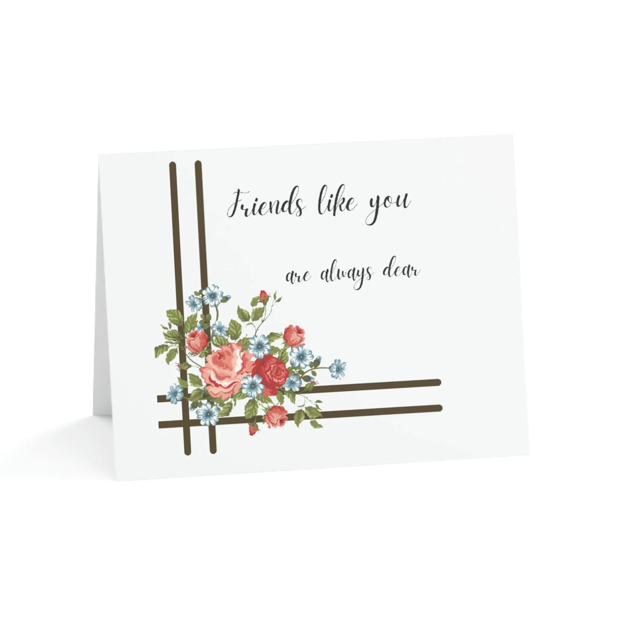 friends are dear Greeting Cards (1, 10, 30, and 50pcs)