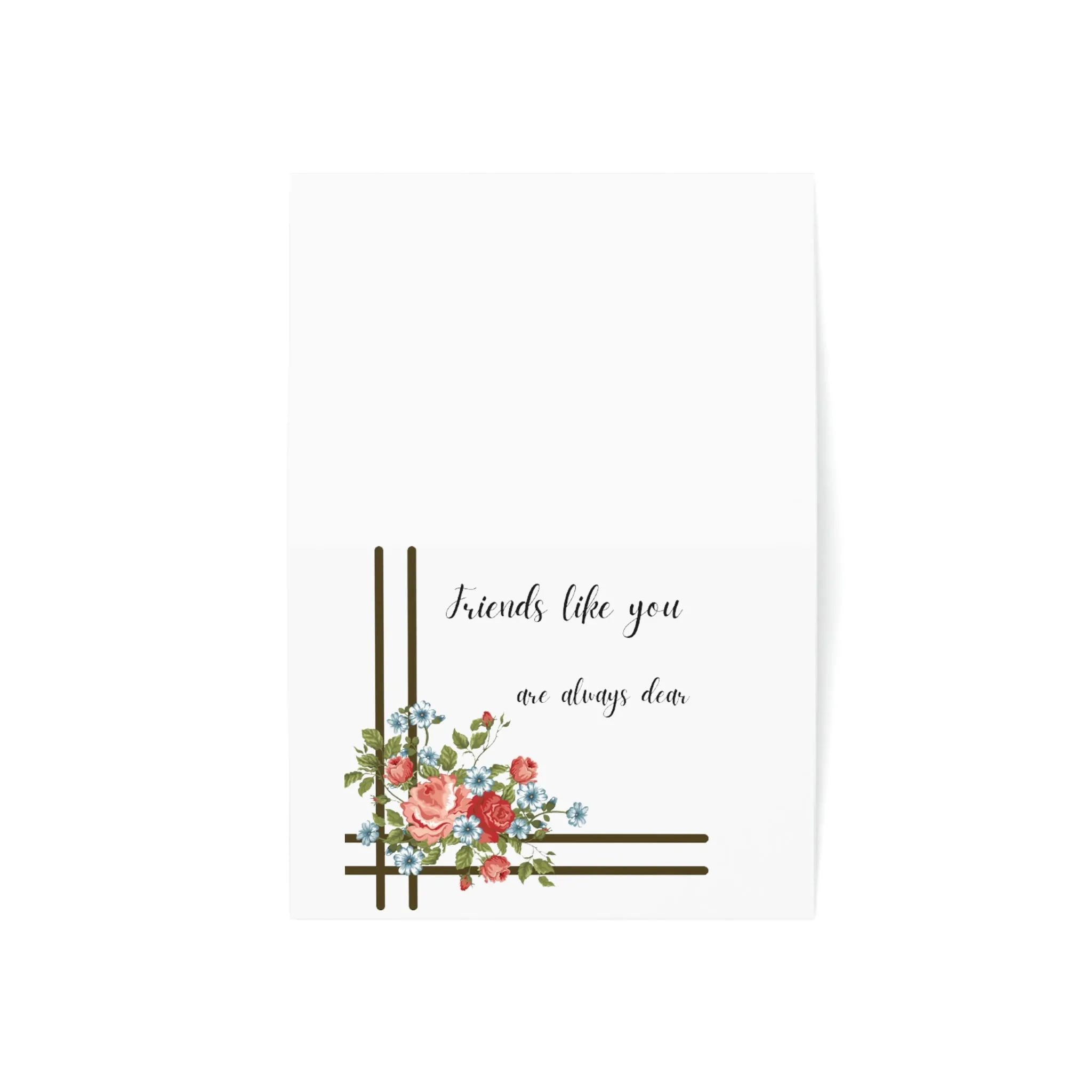 friends are dear Greeting Cards (1, 10, 30, and 50pcs)