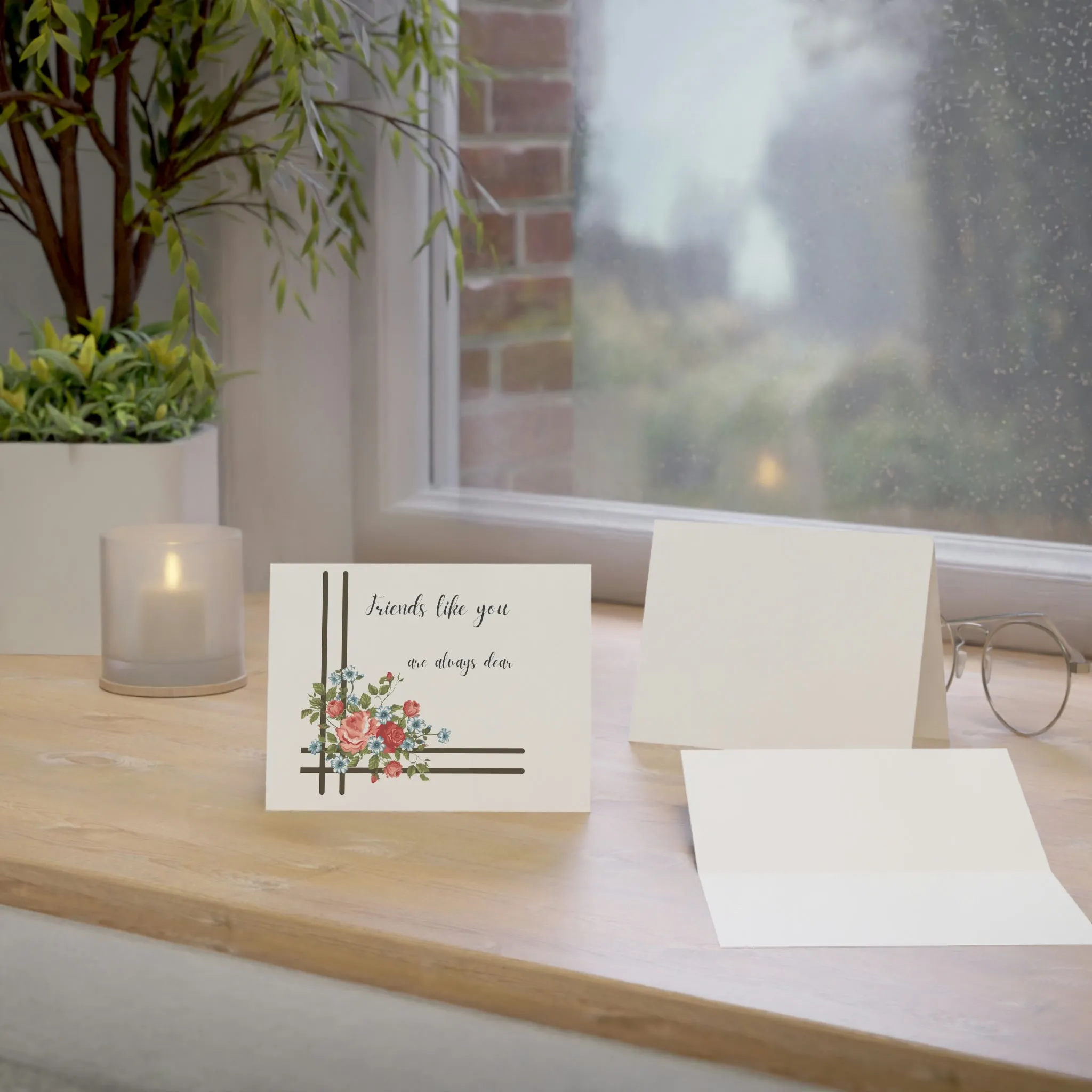 friends are dear Greeting Cards (1, 10, 30, and 50pcs)