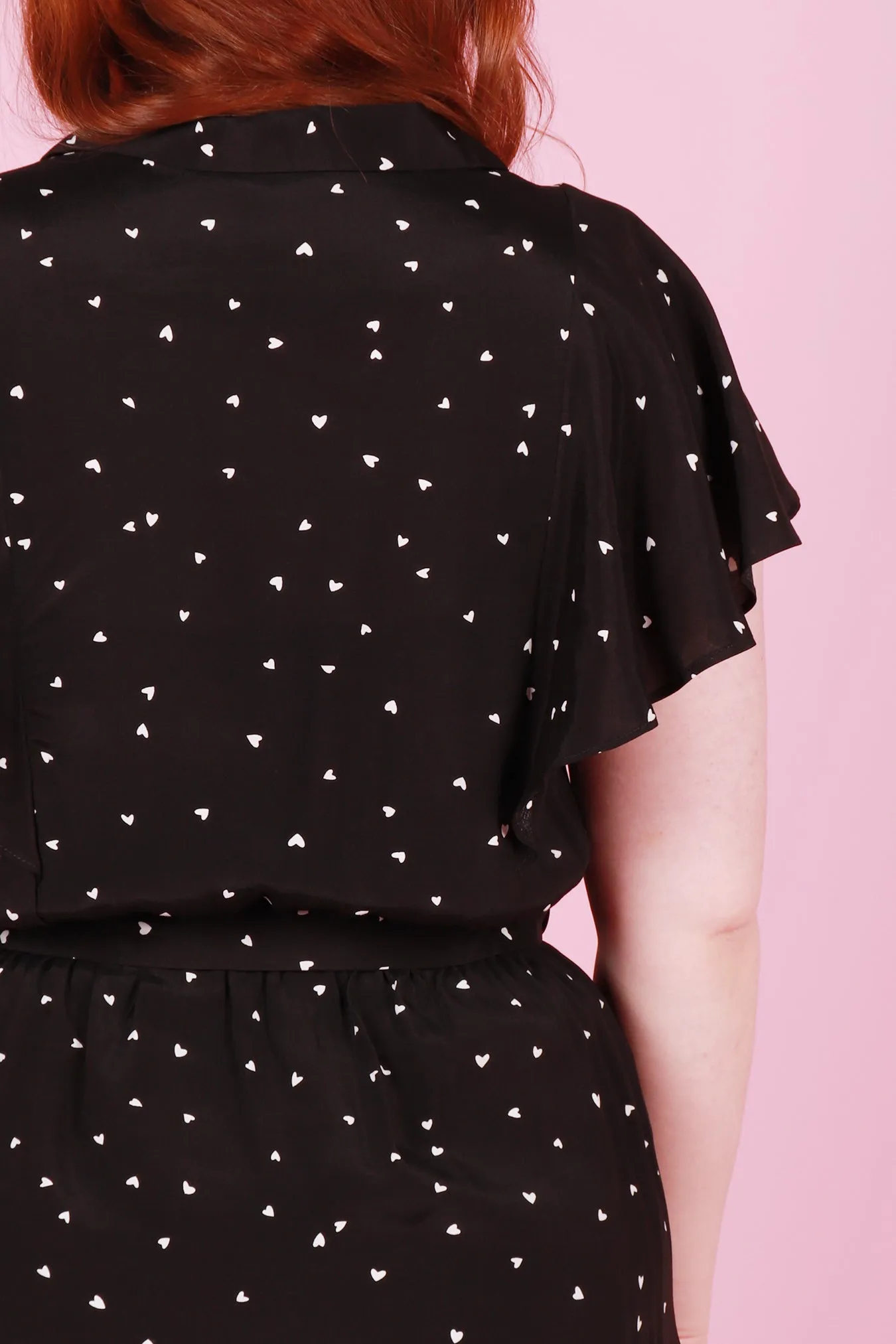 Gillian Dress Queen of Hearts Black