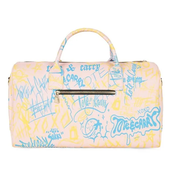 Light Pink Graffiti Duffle XL
