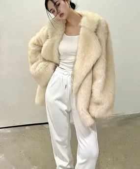 Luxurious Faux Fur Coat
