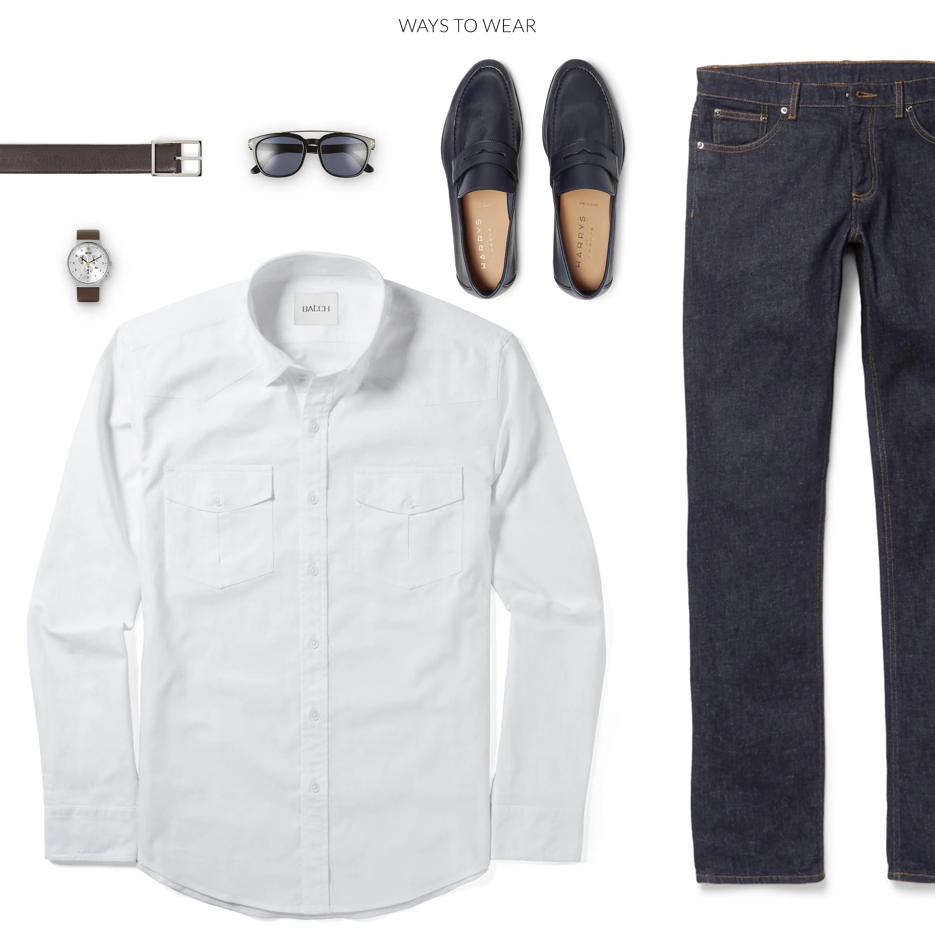 Maker Shirt – Clean White Cotton Oxford