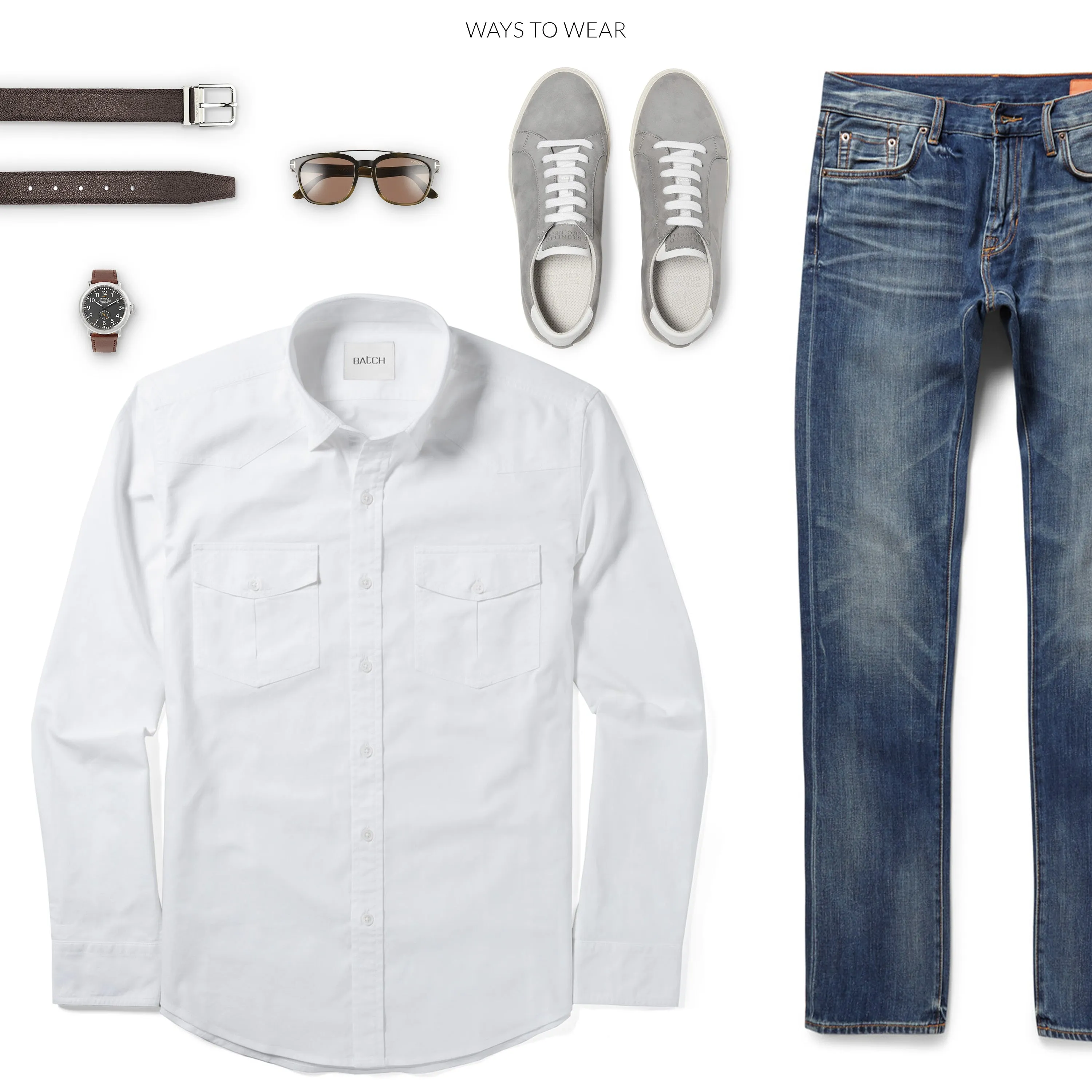 Maker Shirt – Clean White Cotton Oxford