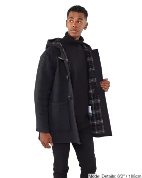 Men's Abberley Simple Fit Duffle Coat - Charcoal