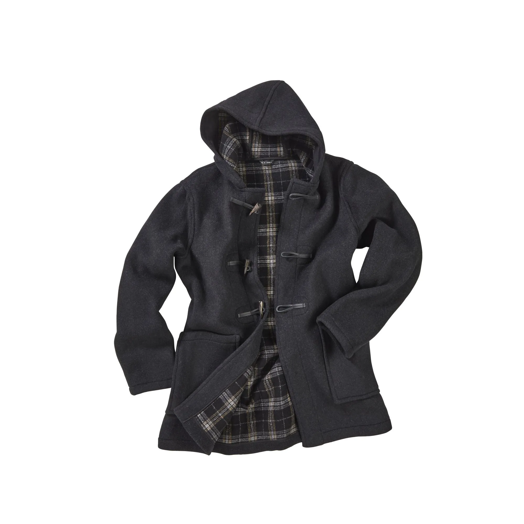 Men's Abberley Simple Fit Duffle Coat - Charcoal
