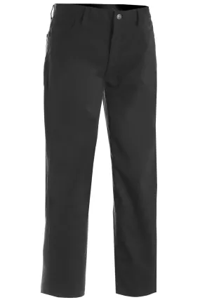 Men's Black Rugged Comfort Flat Front Pant