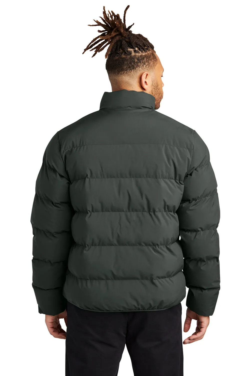 Mercer Mettle Mens Water Resistant Full Zip Puffy Jacket - Anchor Grey