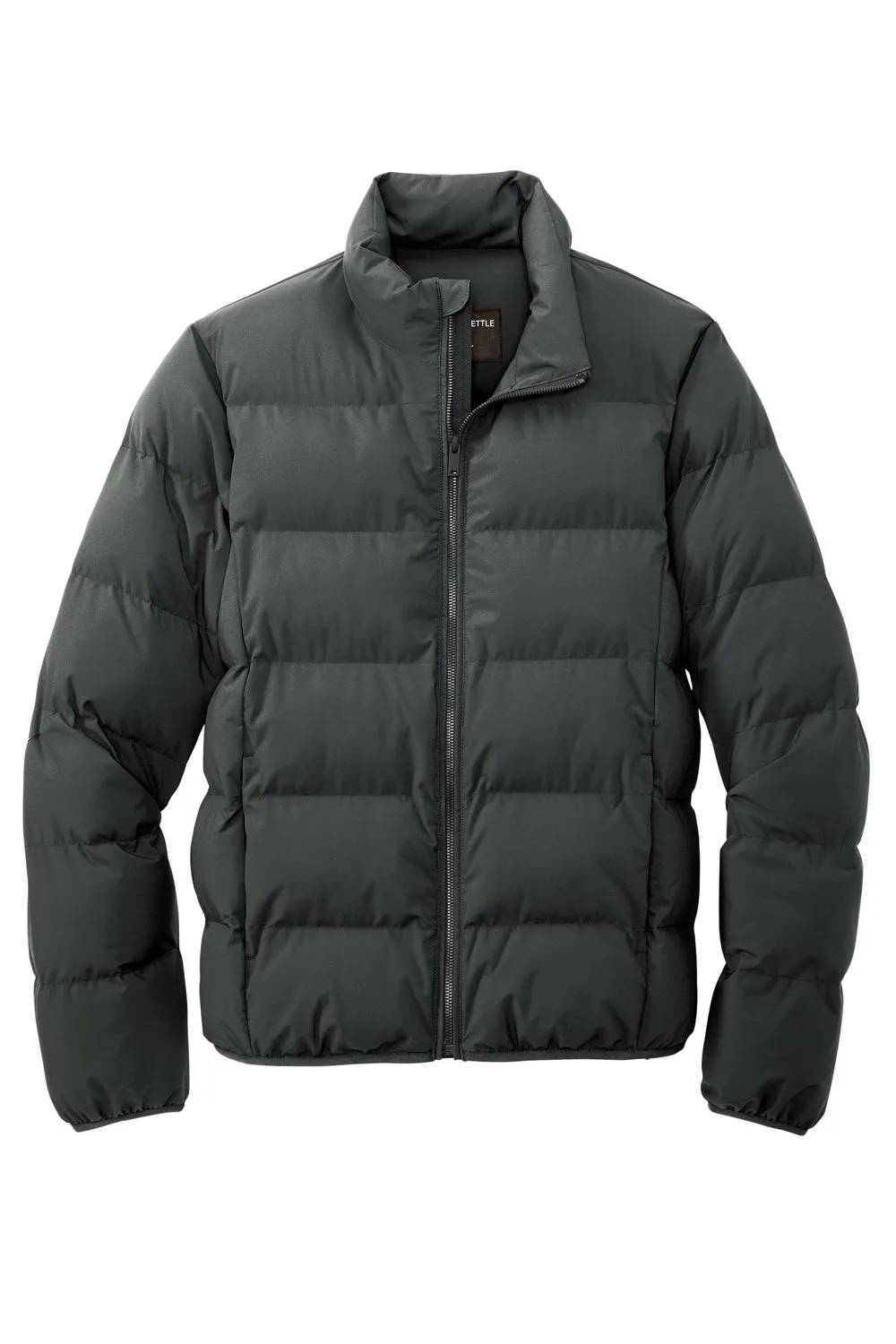 Mercer Mettle Mens Water Resistant Full Zip Puffy Jacket - Anchor Grey